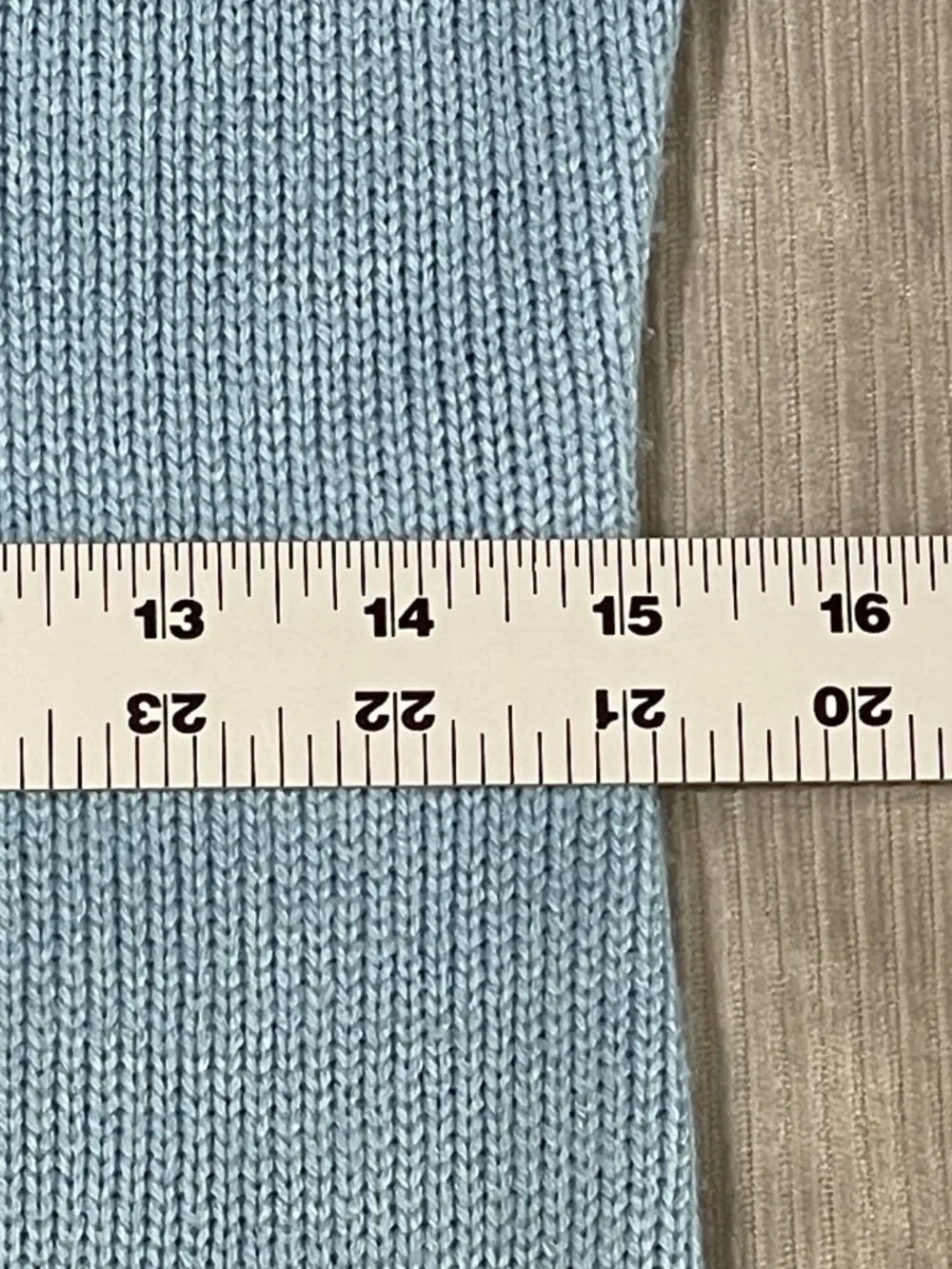 Tenniscore V-Neck Knit Mini Dress Preppy Old Money Light Blue L